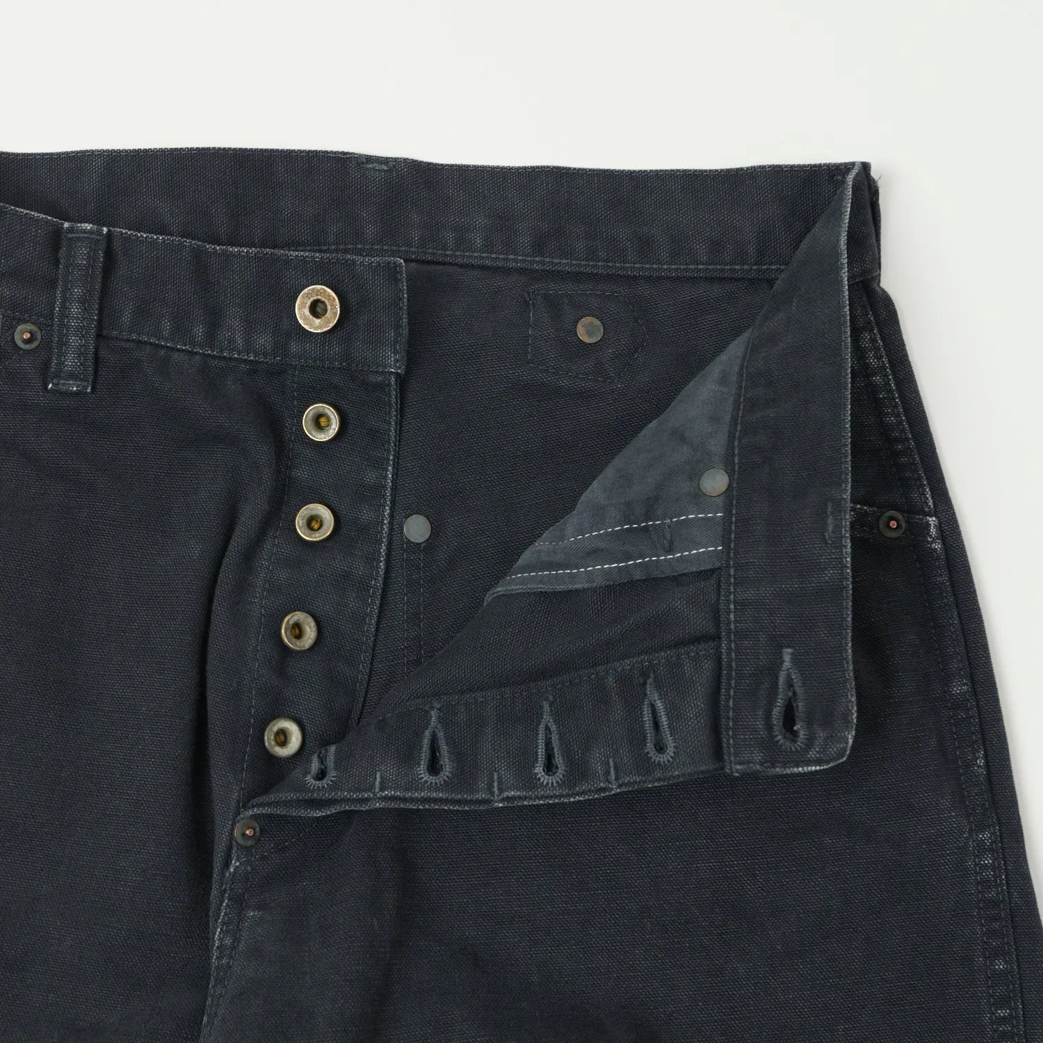Optimized English title with modifiers: Black Full Count 1129-5 Heavy Oxford Work Pants - Sulfur Dye, Durable and Sturdy